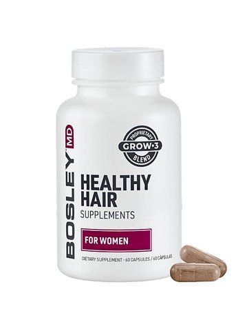 Дієтична добавка для росту здорового волосся у жінок Bosley MD Healthy Hair Growth Capsules for Women 60 капсул 88261817 фото