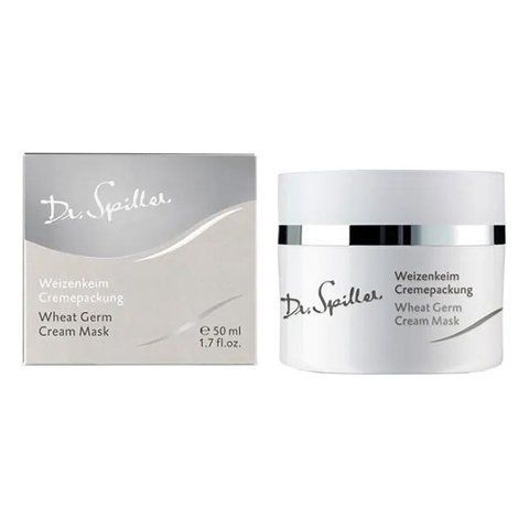 Поживна крем-маска з олією зародків пшениці Dr. Spiller Wheat Germ Cream Mask 50 мл 104372638 фото