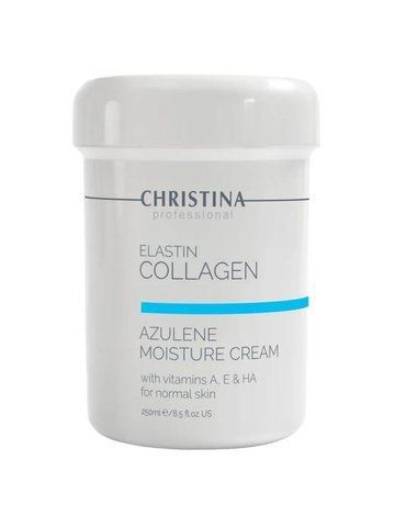 Зволожувальний крем для нормальної шкіри Christina Elastin Collagen Azulene Moisture Cream with Vitamins AE & HA 250 мл 102835270 фото
