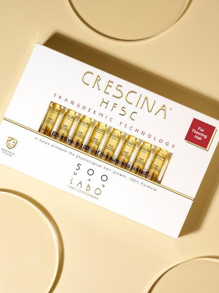 Засіб для відновлення росту волосся для чоловіків Crescina Re-Growth HFSC Transdermic 500, 20 ампул*3,5 мл 110611880 фото