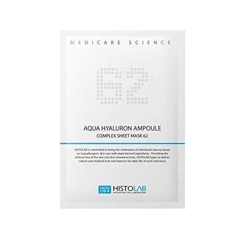 Зволожуюча з гіалуроновою кислотою 62 Histolab Aqua Hyaluron Ampoule Complex Sheet Mask 30 гр 106540732 фото