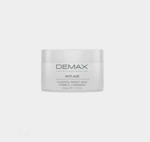 Плацентарна маска-активатор &laquo;Вітамін С та цераміди&raquo; Demax Anti-Age Placental Perfect Mask 200 мл 78520593 фото