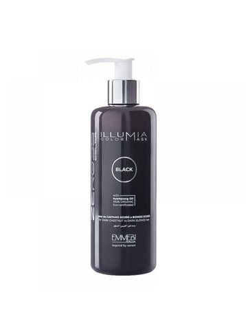 Сяюча тонуюча маска Чорний Emmebi llumia color mask Black 300 мл 108939866 фото