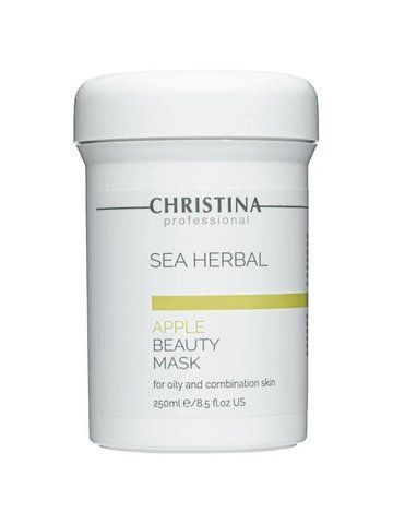 Яблучна маска для жирної та комбінованої шкіри Christina Sea Herbal Beauty Mask Green Apple 250 мл 102681141 фото
