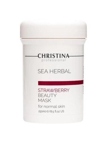 Полунична маска краси для нормальної шкіри Christina Sea Herbal Beauty Mask Strawberry 250 мл 102681453 фото