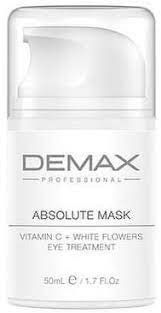 Мультивітамінна маска для очей Demax Absolute mask Vitamin C + White Flivers 50 мл 64315898 фото
